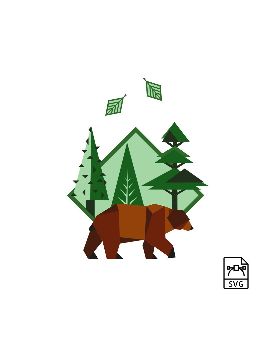 Brown bear - Vector graphics